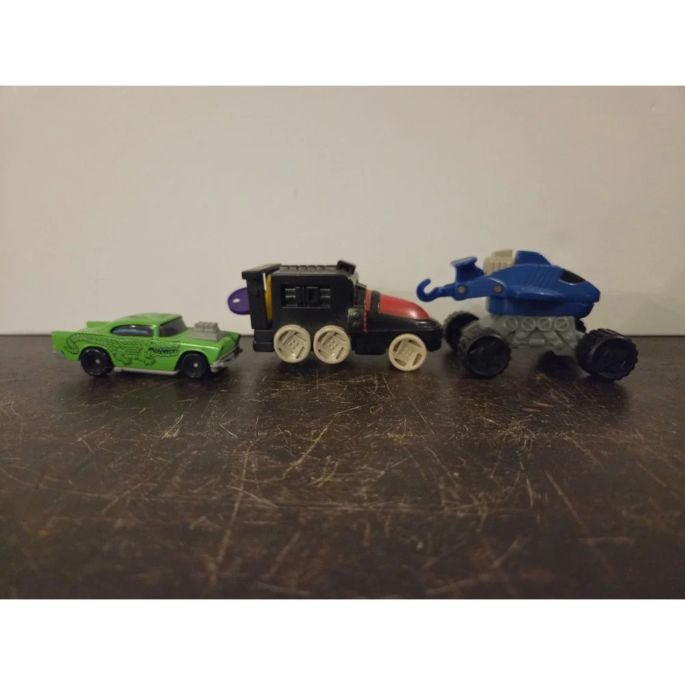 Vintage Hot Wheels Lot 1957 Chevy Dragon 1993 McDonalds Key Car Shark Truck